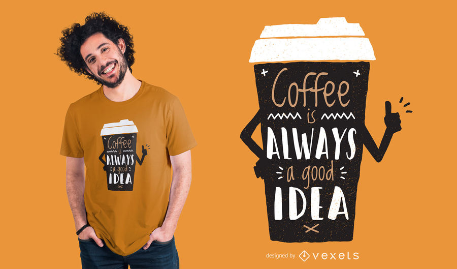 Cool Coffee T-Shirt Design
