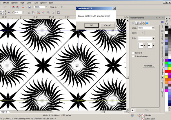 Corel DESIGNER Help  Applying hatch fills
