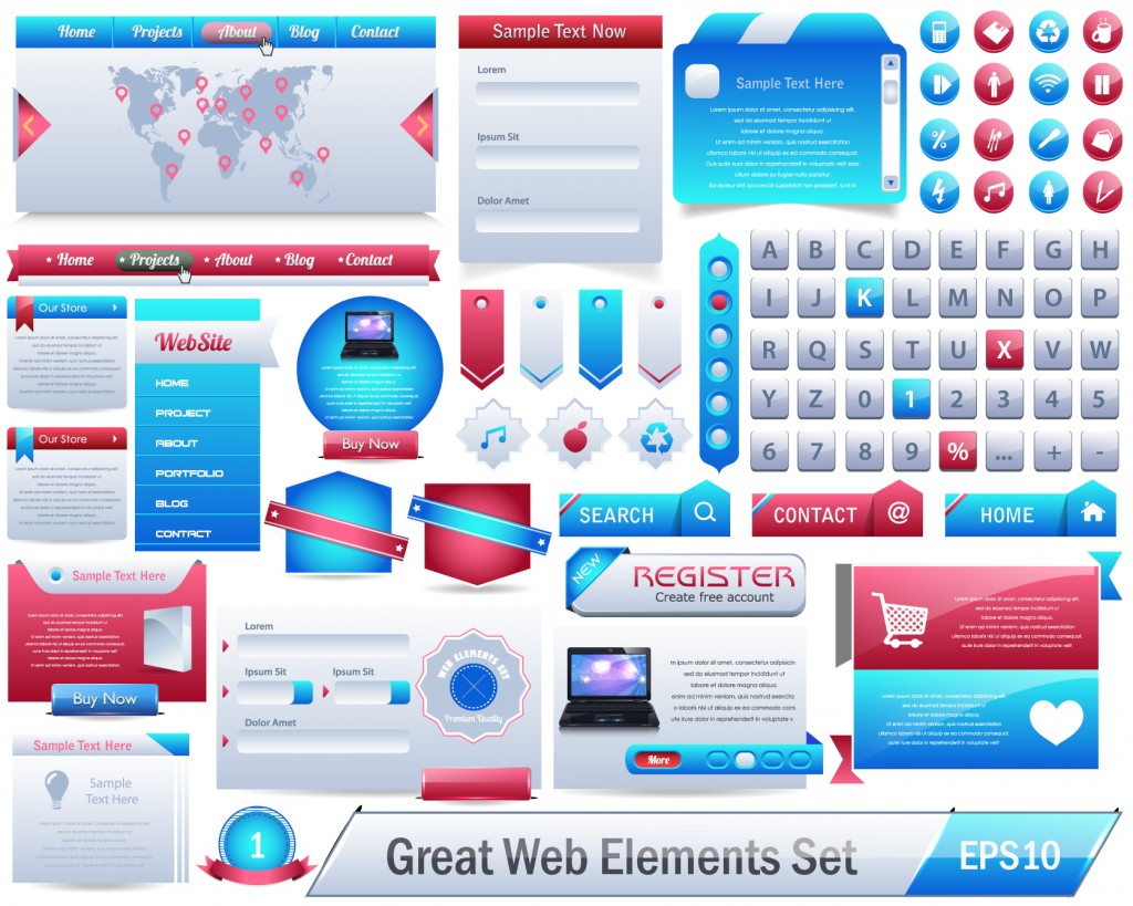 Vector Web Design Elements