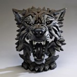 Amazing Wolf's Head Sculpture