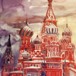 Watercolor Paintings of Architectural Landmarks by Maja Wronska