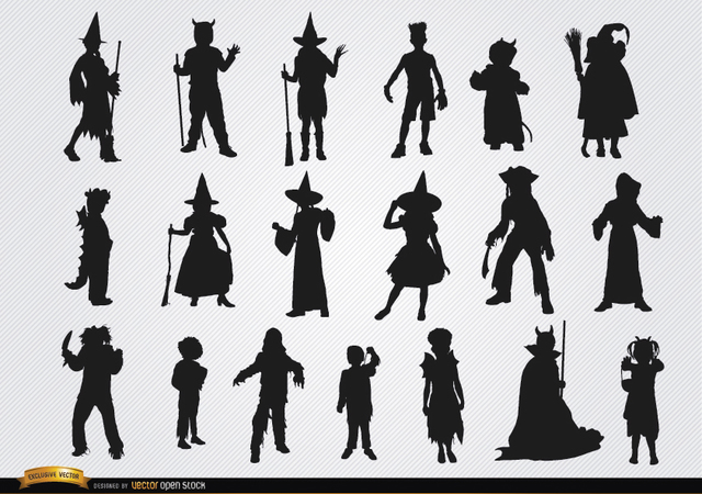 a973fa4ca0c222ea32ac2a4cc969ae4e-halloween-children-costumes-silhouettes