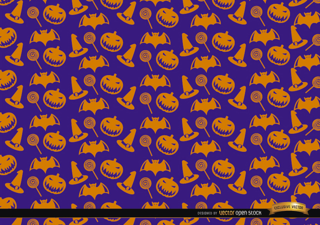 e081a23ac2769ddfe183e1ea1aae2741-orange-halloween-objects-texture-on-purple-background