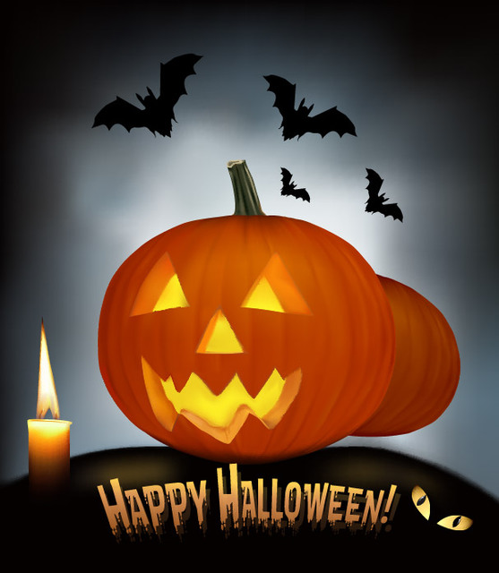 ea1757fa2520c7b8e576fd6a652aa6ef-creepy-pumpkin-bats-halloween-night-background