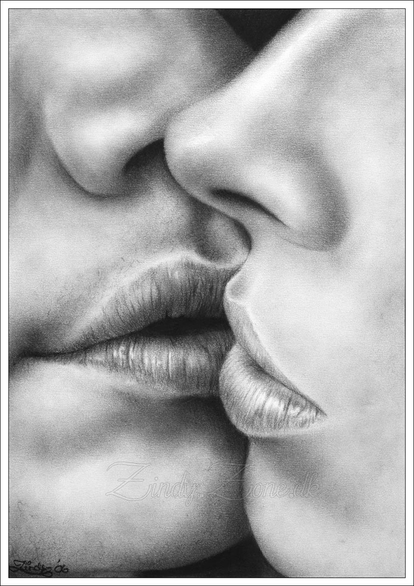 Update 158+ couple kissing sketch images latest