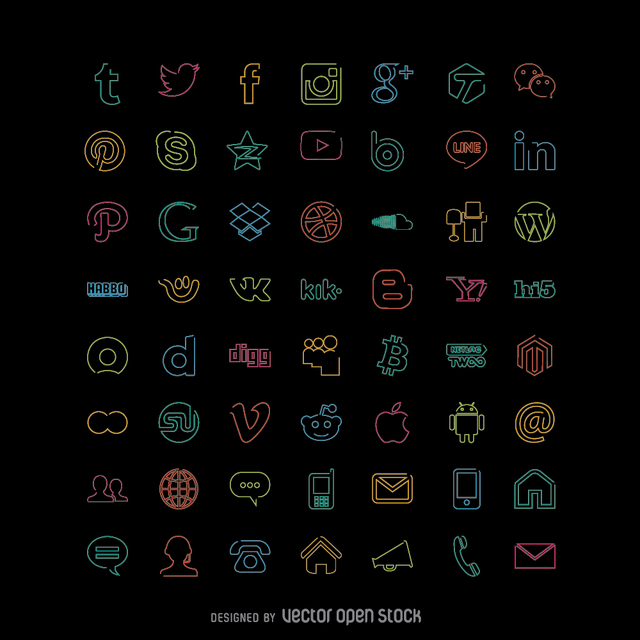 Social icons pack