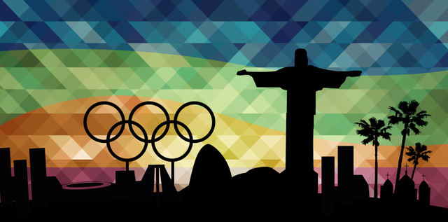 Olympics Rio 2016 landmarks background