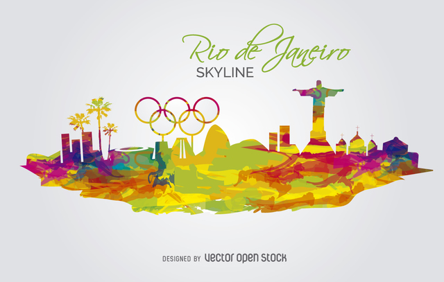 Olympics 2016-Rio de Janeiro Skyline