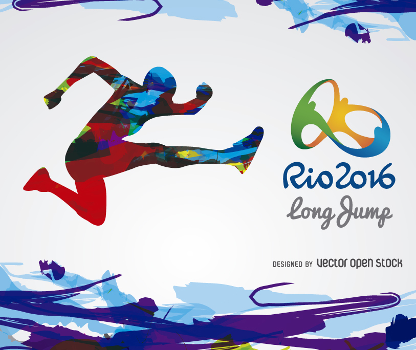 Rio 2016 long jump banner