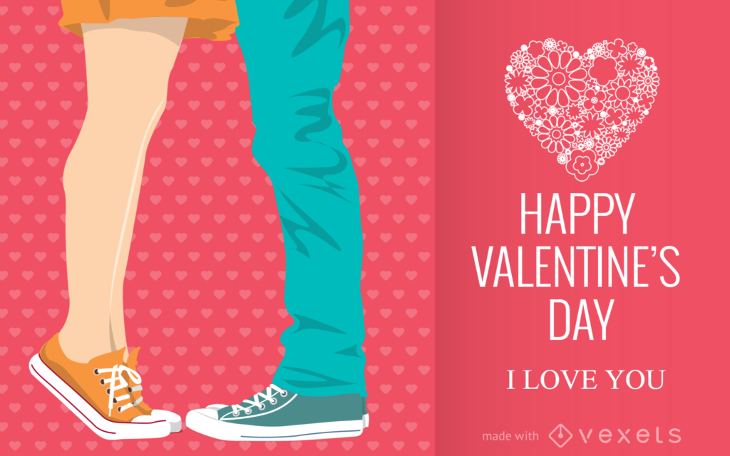 Illustrated Valentine's Day card maker