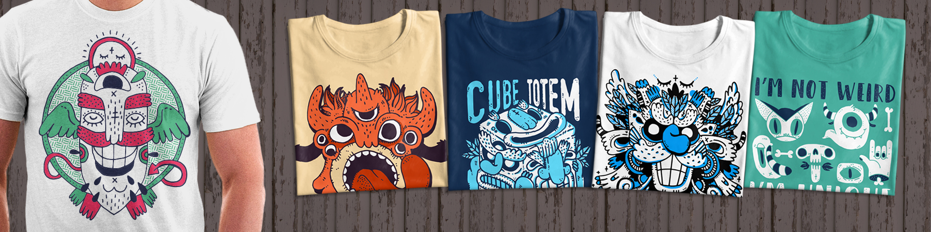 Fun Monster T-Shirt Pack  PRINT READY +  License