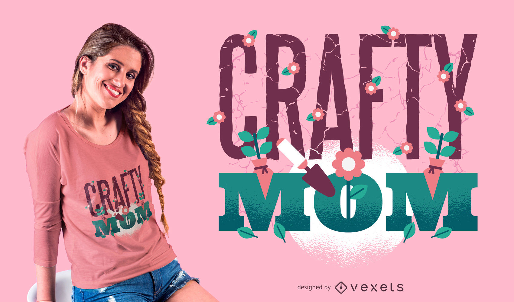 crafty mom t-shirt design