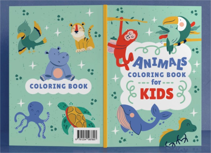 Animals Coloring Book Cover