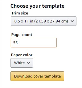Download book cover template