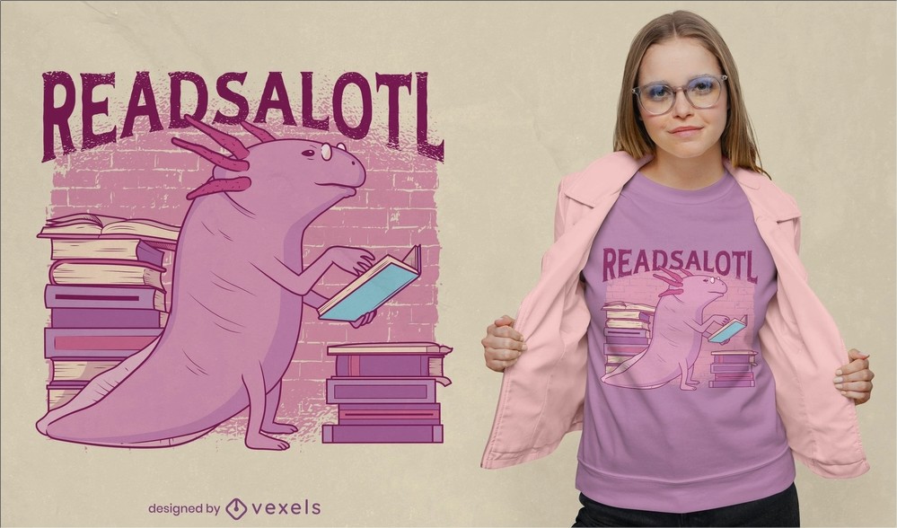 Axolotl t-shirt design