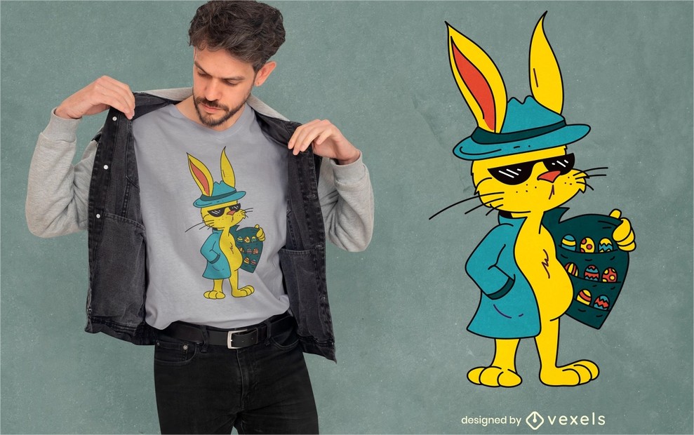 Easter bunny t-shirt design