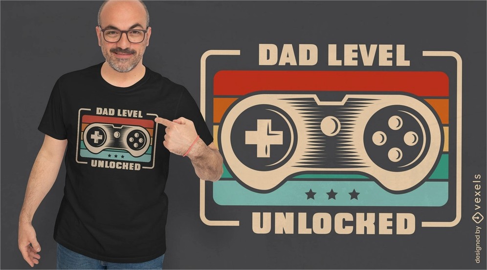 Father's Day gaming t-shirt design