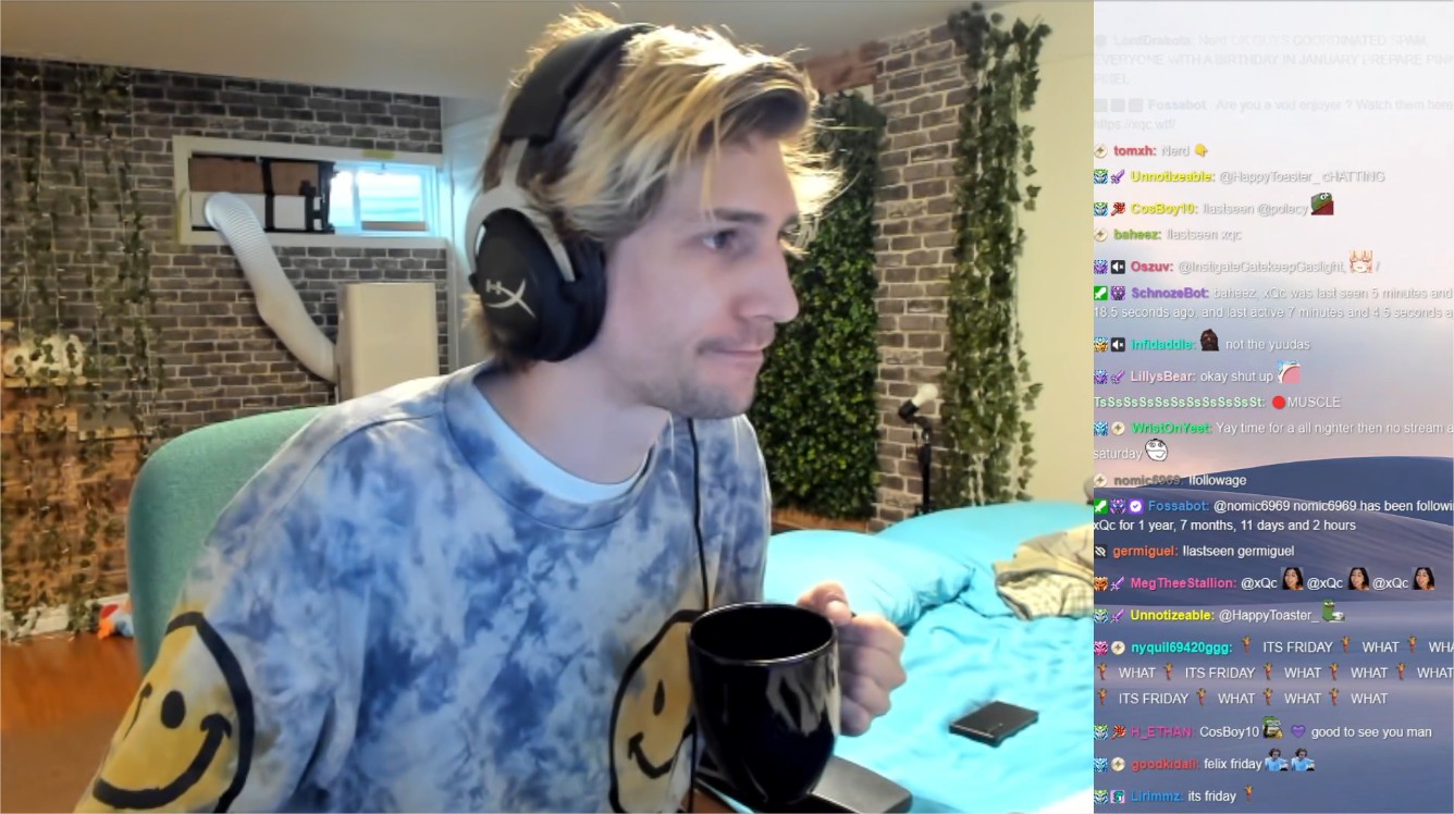 xQc streaming