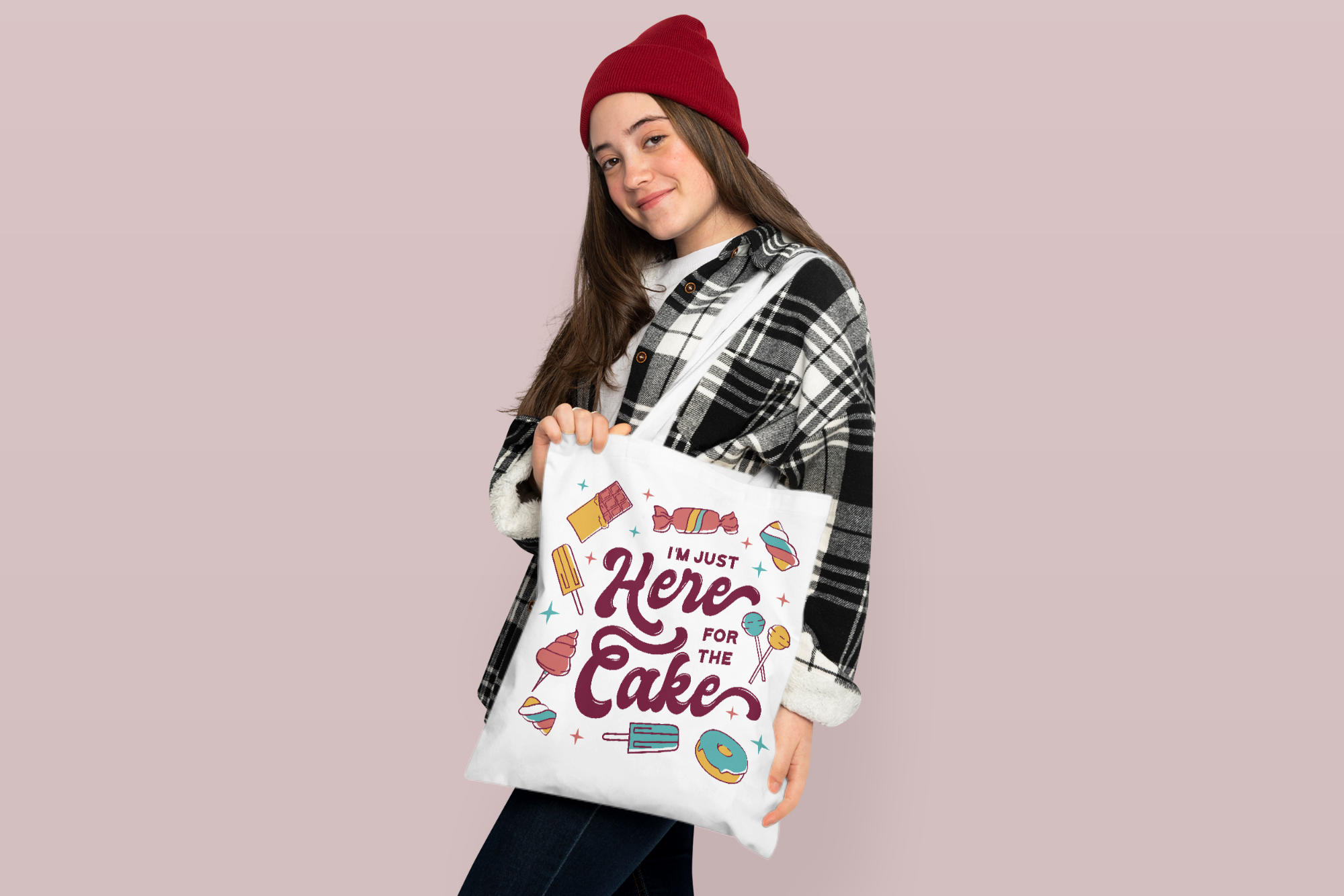 tote bag with food quote