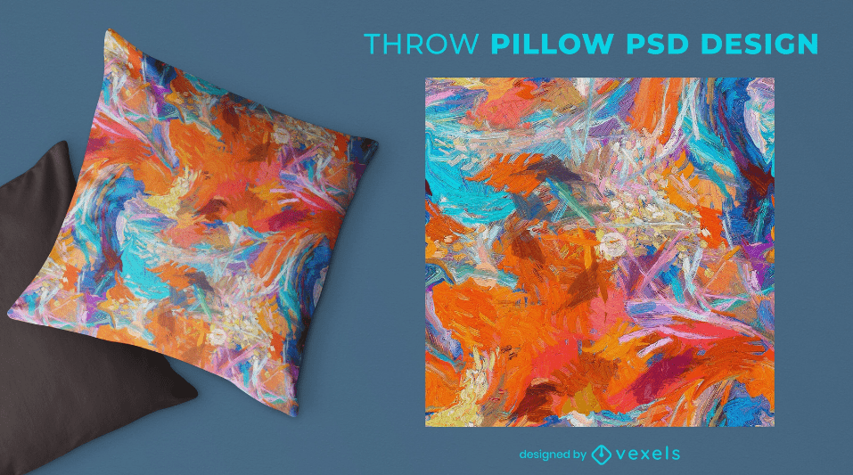 Abstract design pillow