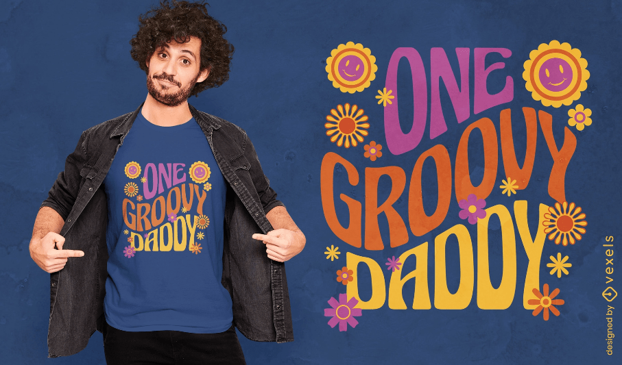 Groovy lettering tshirt