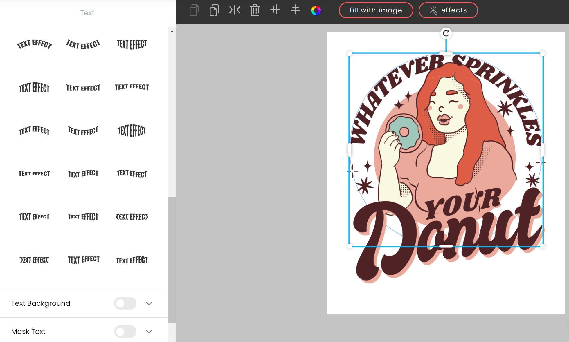 t shirt maker text edit