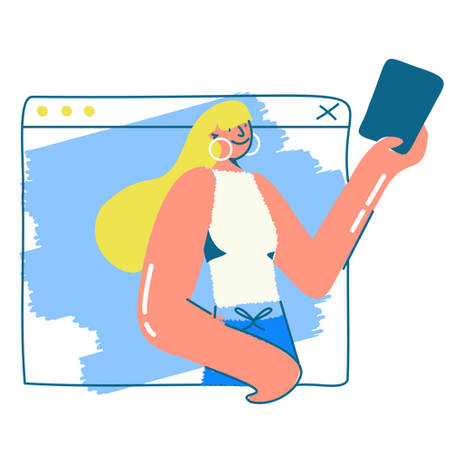 girl seeing promo