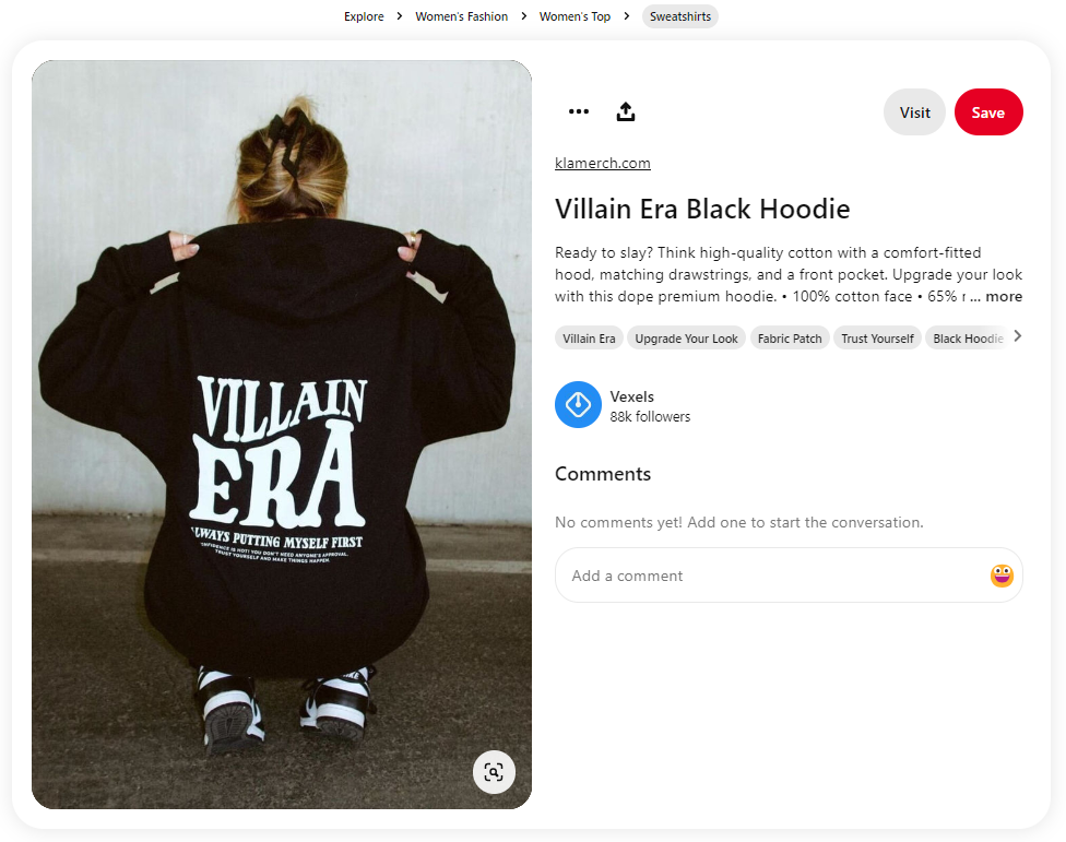 hoodie pinterest pin