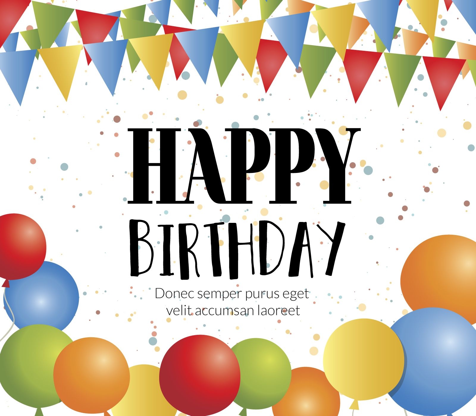 Happy Birthday card maker - Editable design