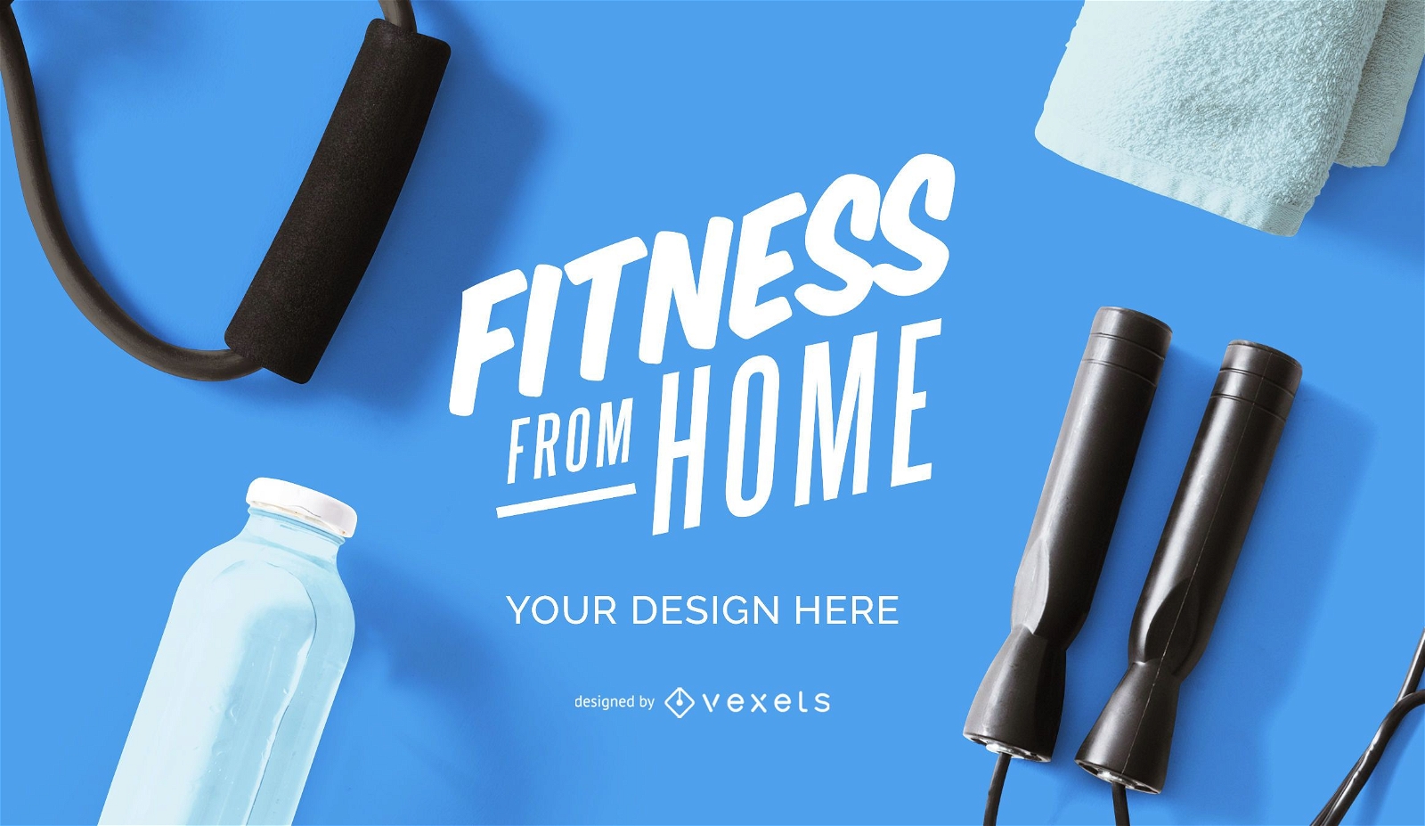 Download Fitness From Home Mockup Design - PSD Mockup Download