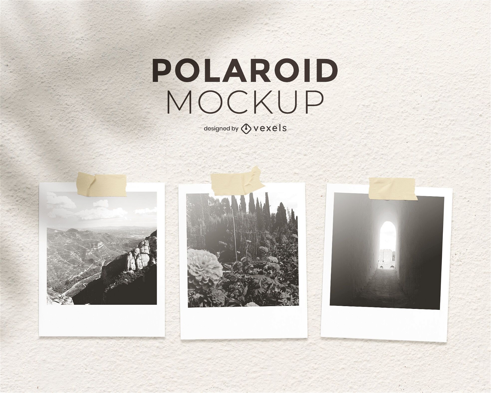 Download Polaroid Set Mockup Design - PSD Mockup Download