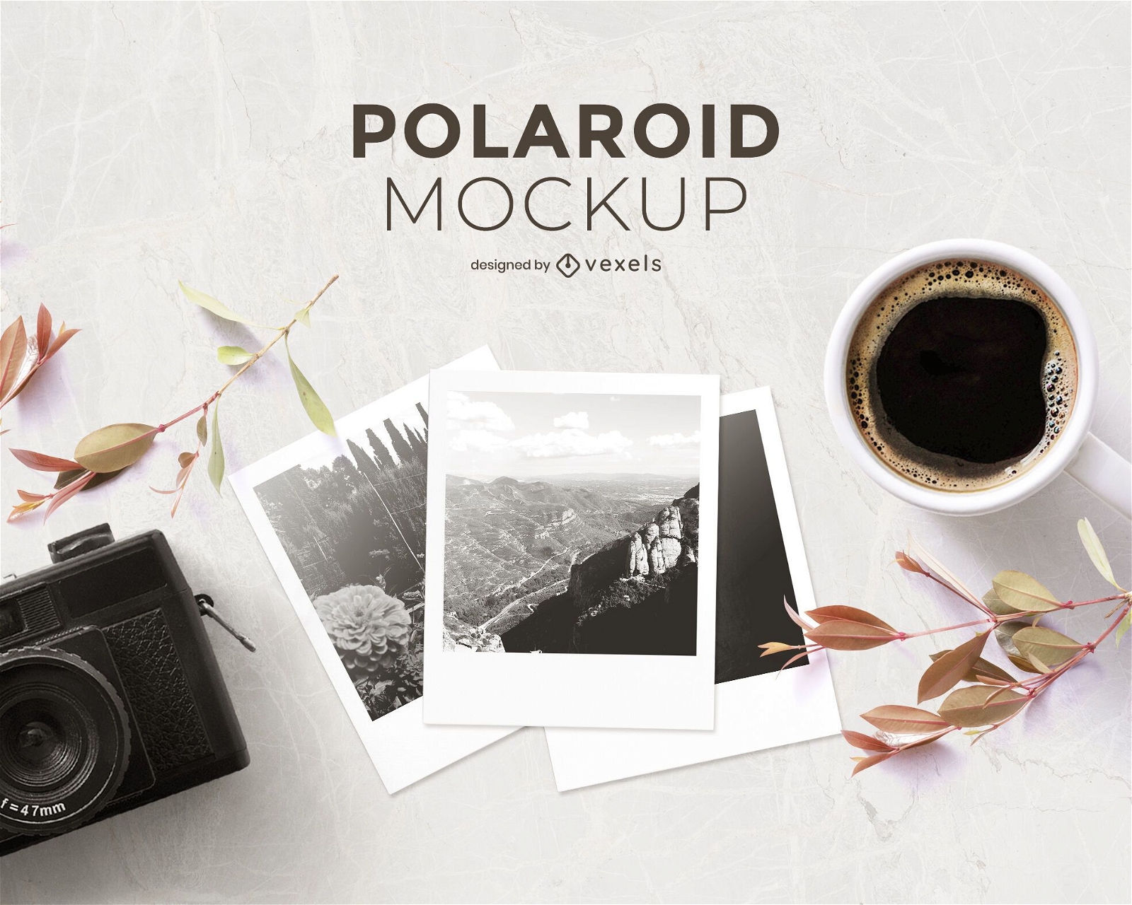 Download Polaroid Photography Mockup Composition - PSD Mockup Download
