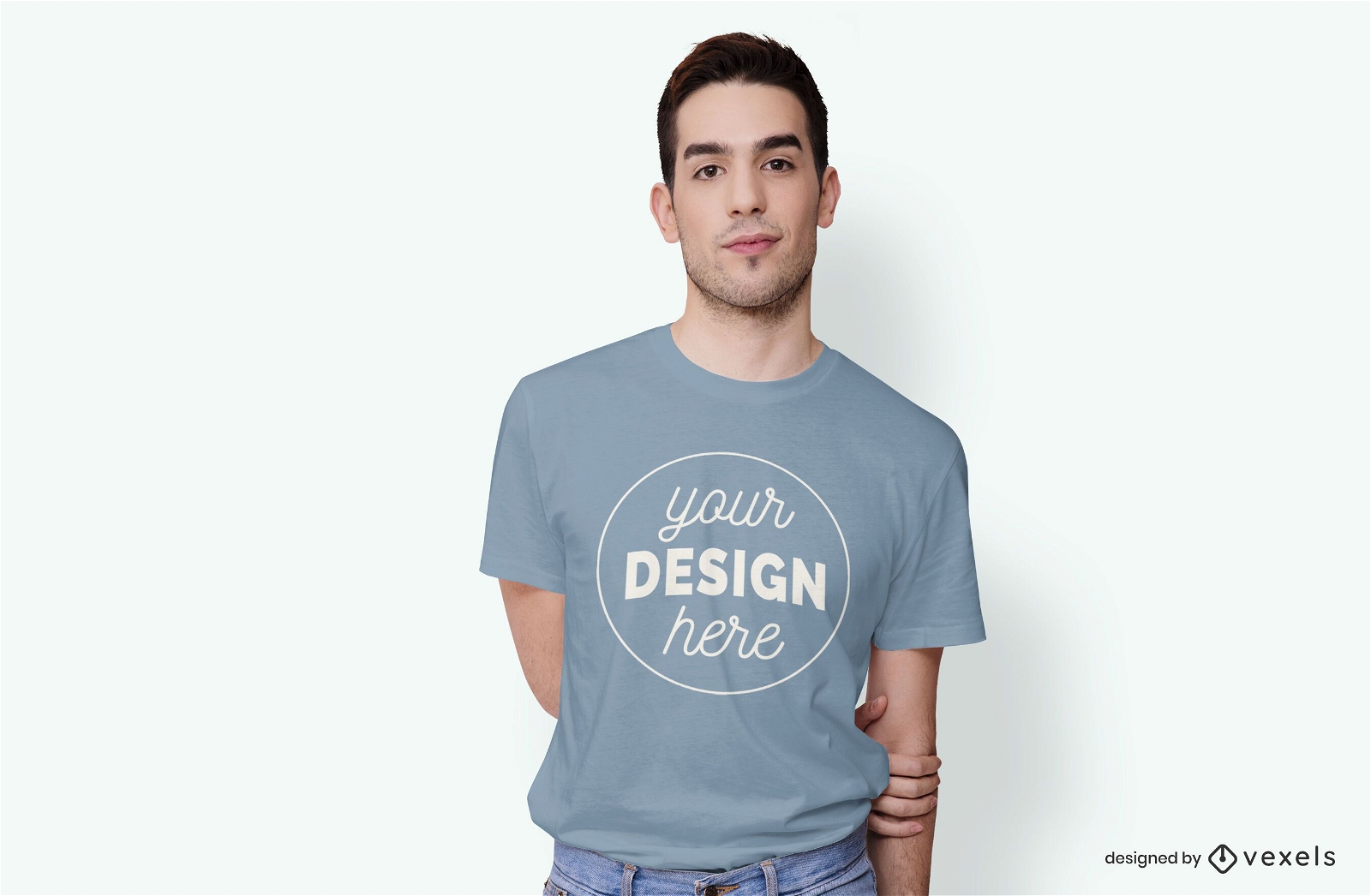 Download Male Model T-shirt Mockup Design - PSD Mockup Download