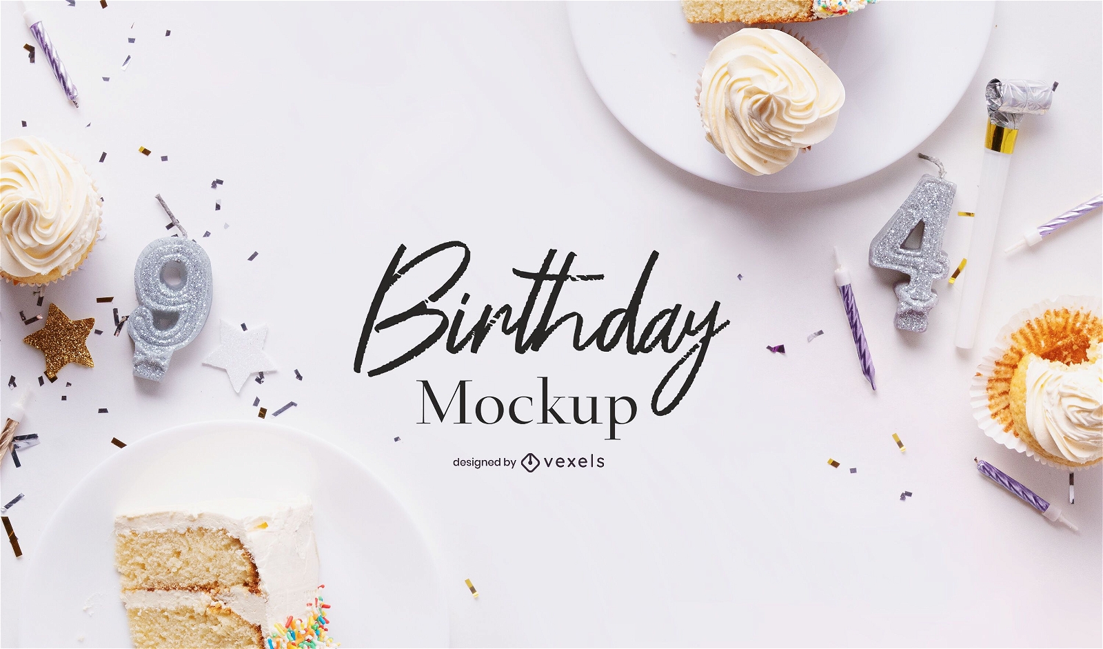 Download Birthday Party Mockup Psd Composition - PSD Mockup Download