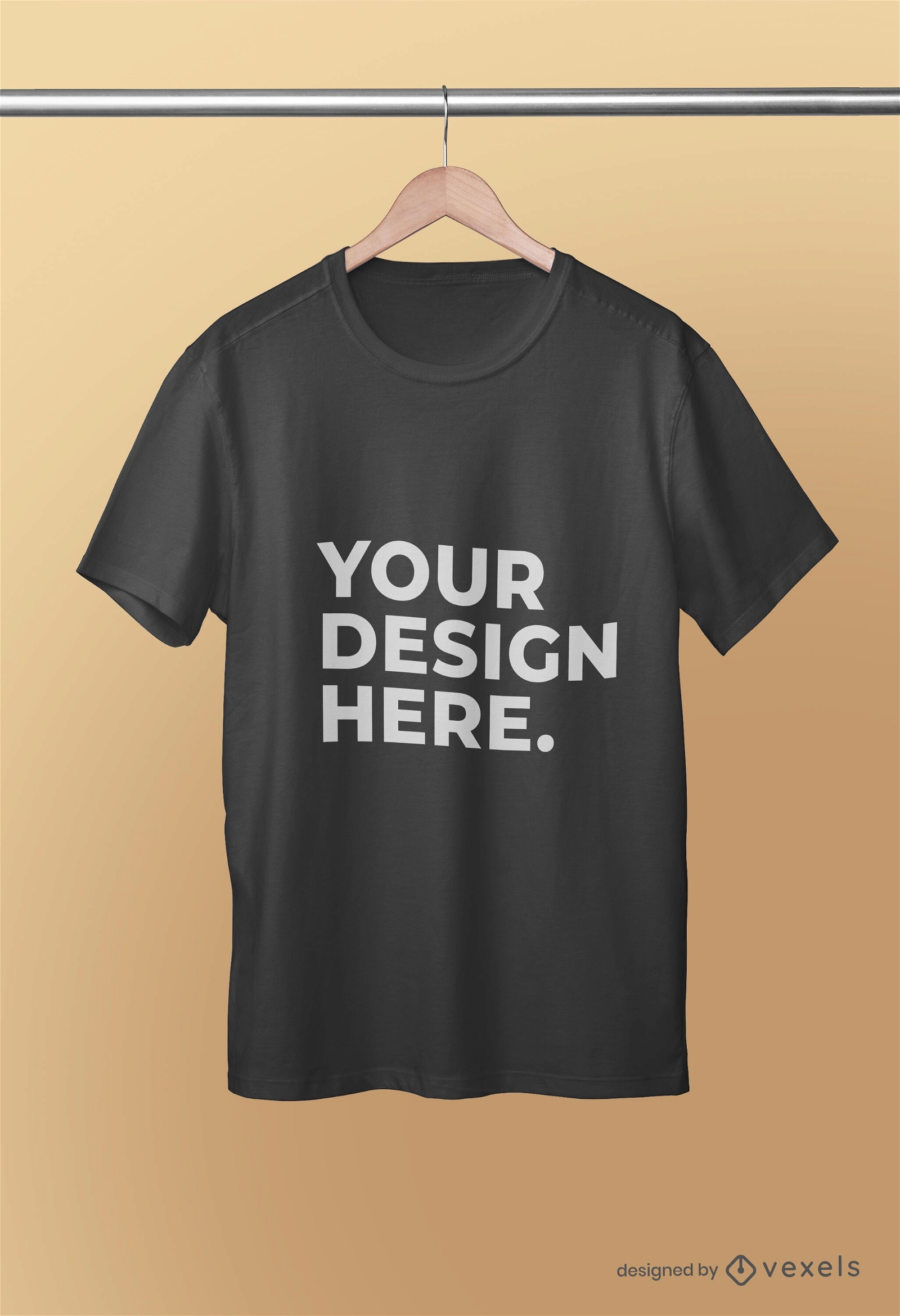 Hanged T-shirt Mockup Psd Design - PSD Mockup Download